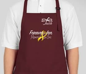 Forever Jen Memorial Apron - Maroon